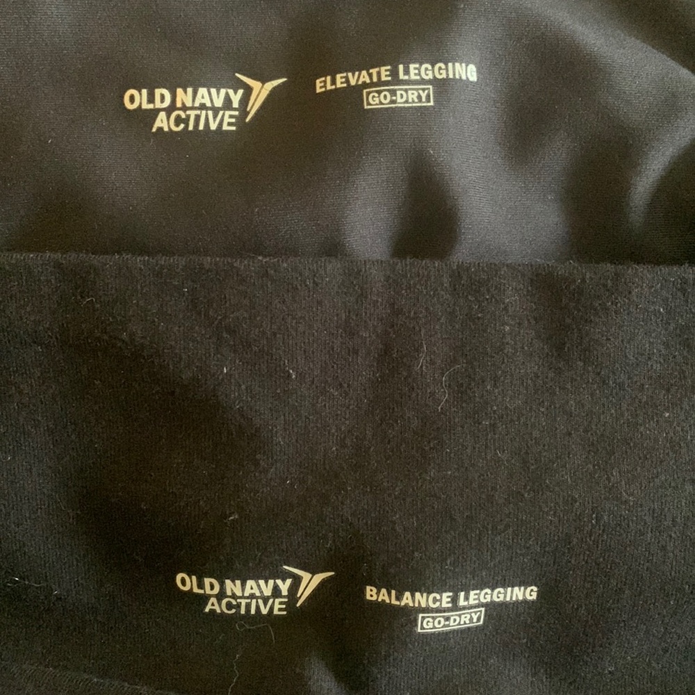 Old Navy Balance and Elevate Leggings TWO PAIRS